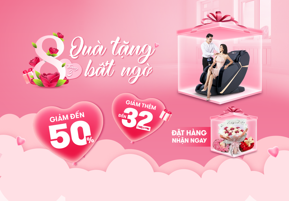 8/3 quà tặng bất ngờ