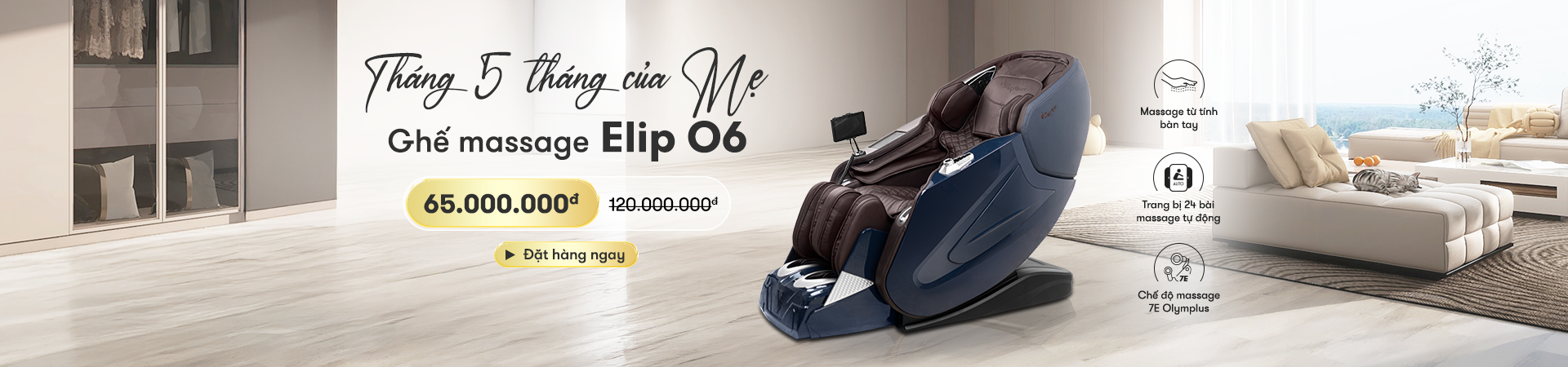 ưu đãi ghế massage elipsport