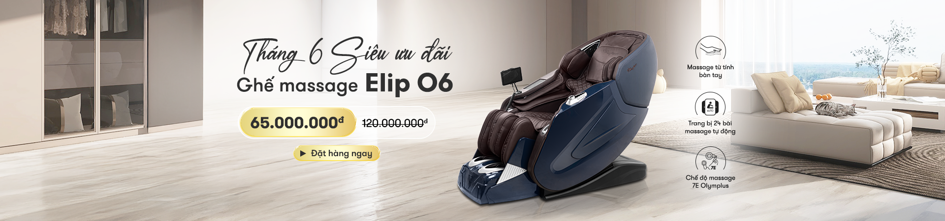 ưu đãi ghế massage elipsport
