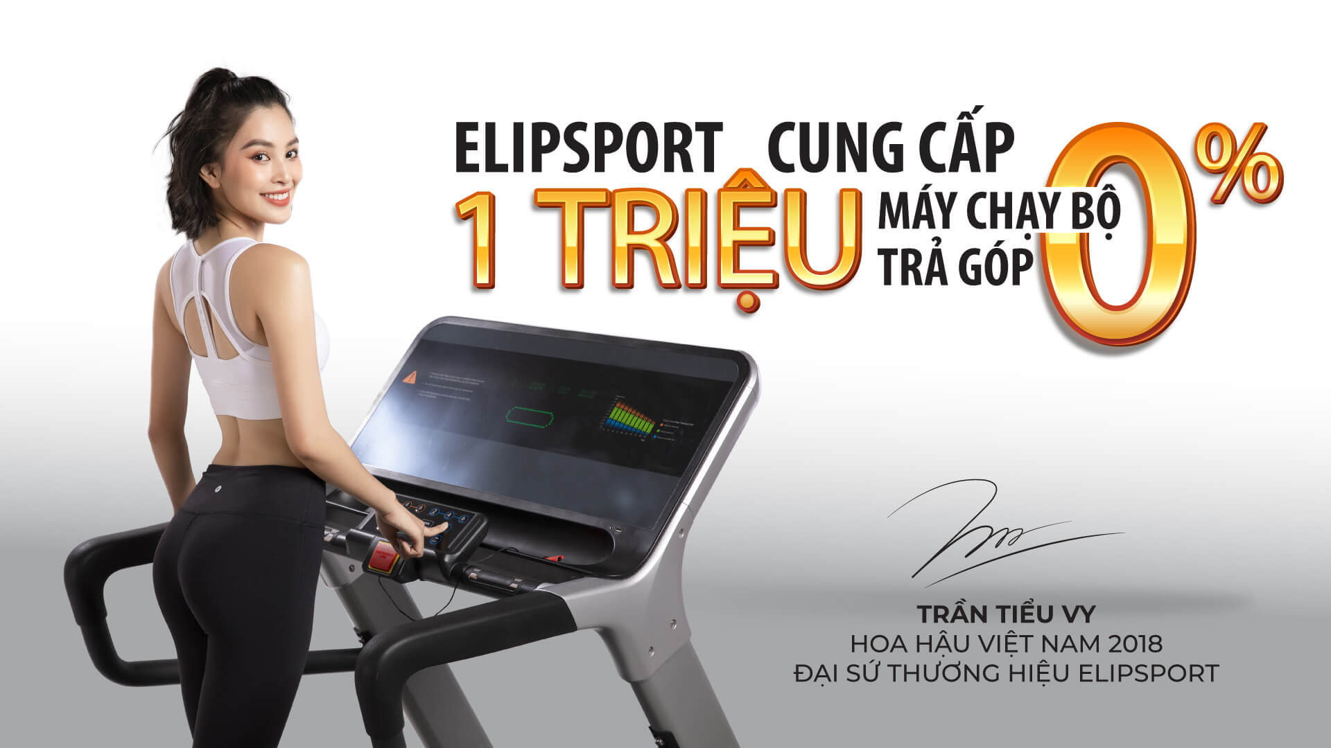 Elipsport cung cấp 1 triệu máy chạy bộ trả góp 0%