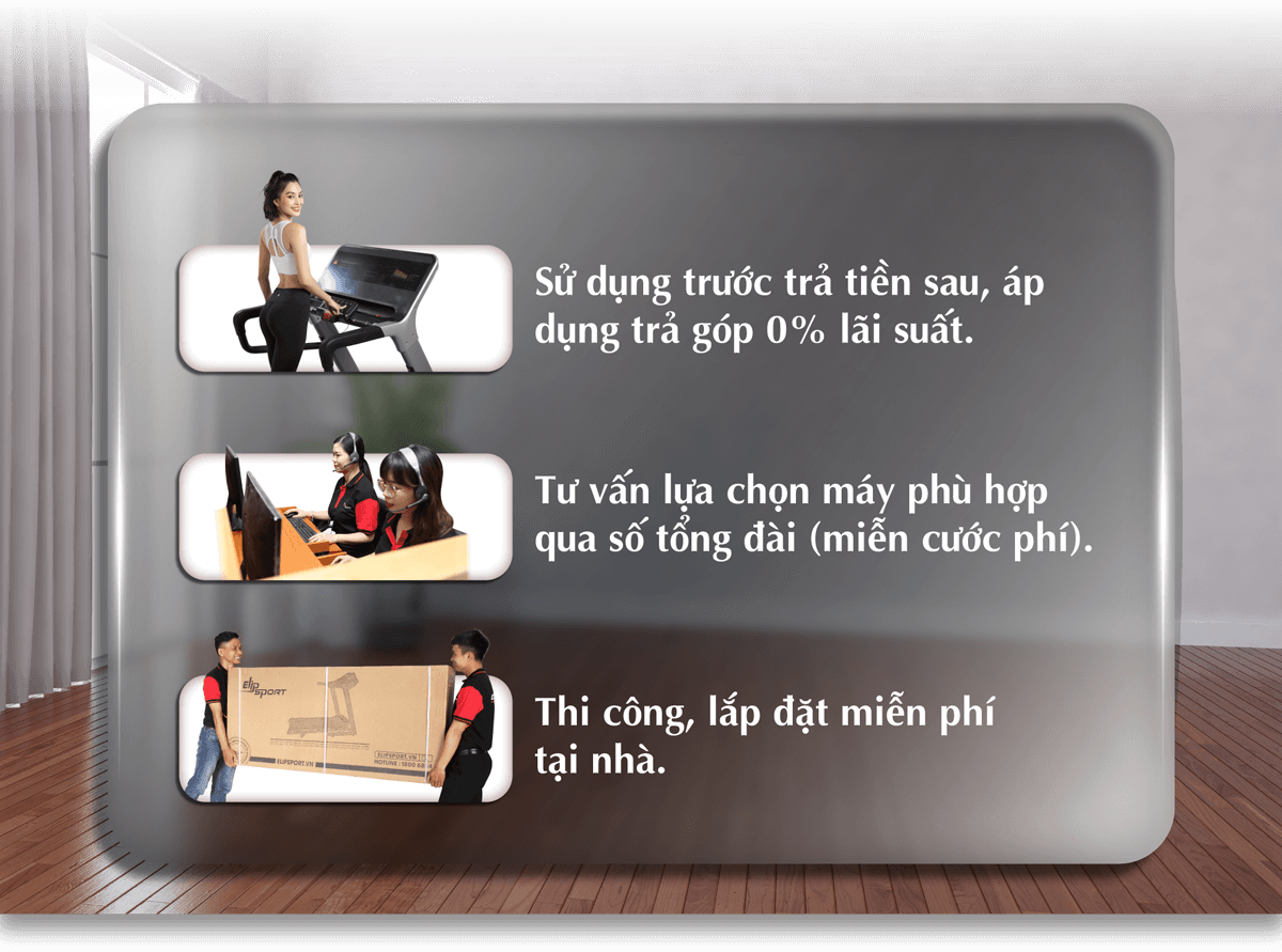 Elipsport cung cấp 1 triệu máy chạy bộ trả góp 0%