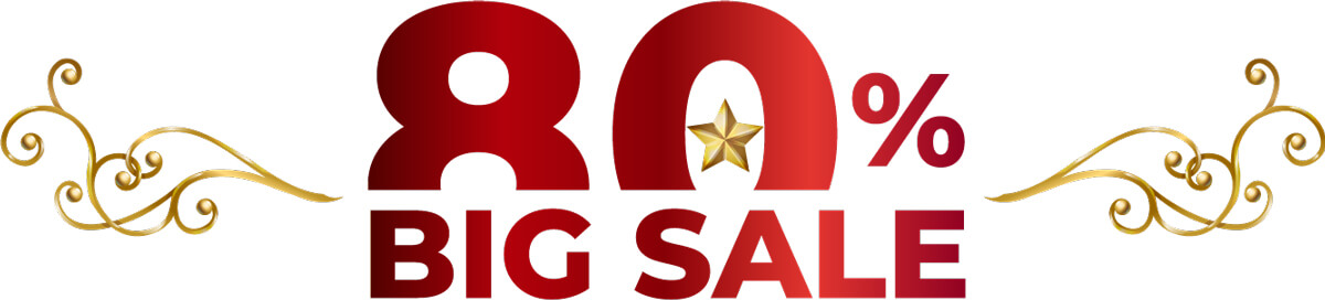 Big sale 80%