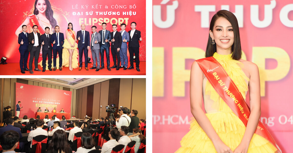Elipsport công bố hoa hậu Trần Tiểu Vy là đại sứ thương hiệu
