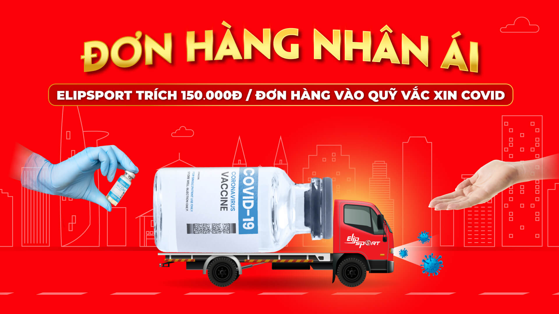 Elipsport phát động chung tay cùng chính phủ đóng góp quỹ vacxin covid 19