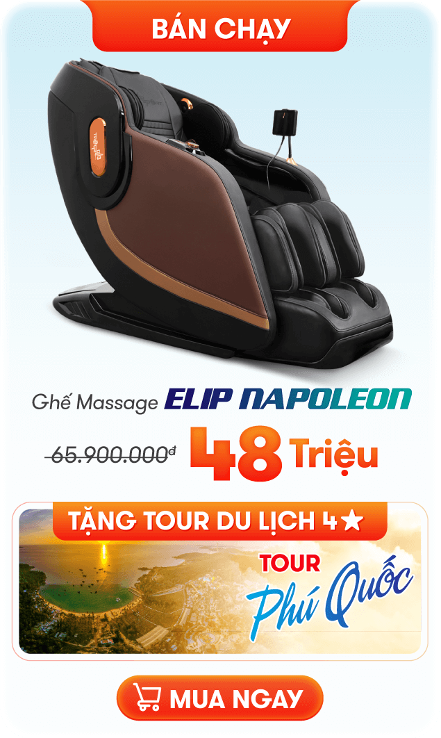 Ghế Massage ELIP Napoleon Brown