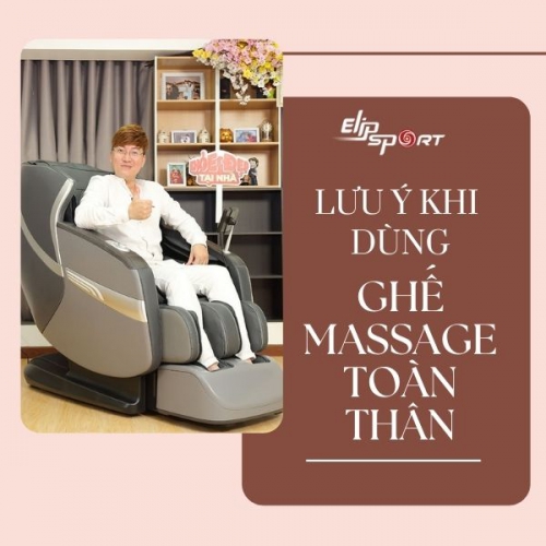 5 lưu ý khi sử dụng ghế massage toàn thân