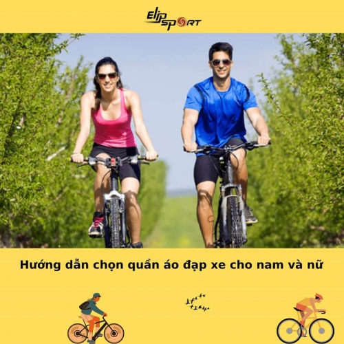 Hướng dẫn chọn quần áo đạp xe cho nam và nữ