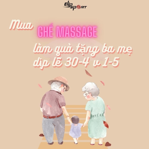 Mua ghế massage làm quà cho ba mẹ dịp lễ 30-4 và 1-5, tại sao không?