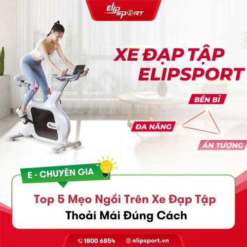 Top 5 Mẹo Ngồi Trên Xe Đạp Tập Thoải Mái Đúng Cách