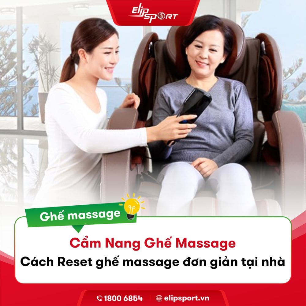 Hướng dẫn cách reset ghế massage với thao tác cực đơn giản