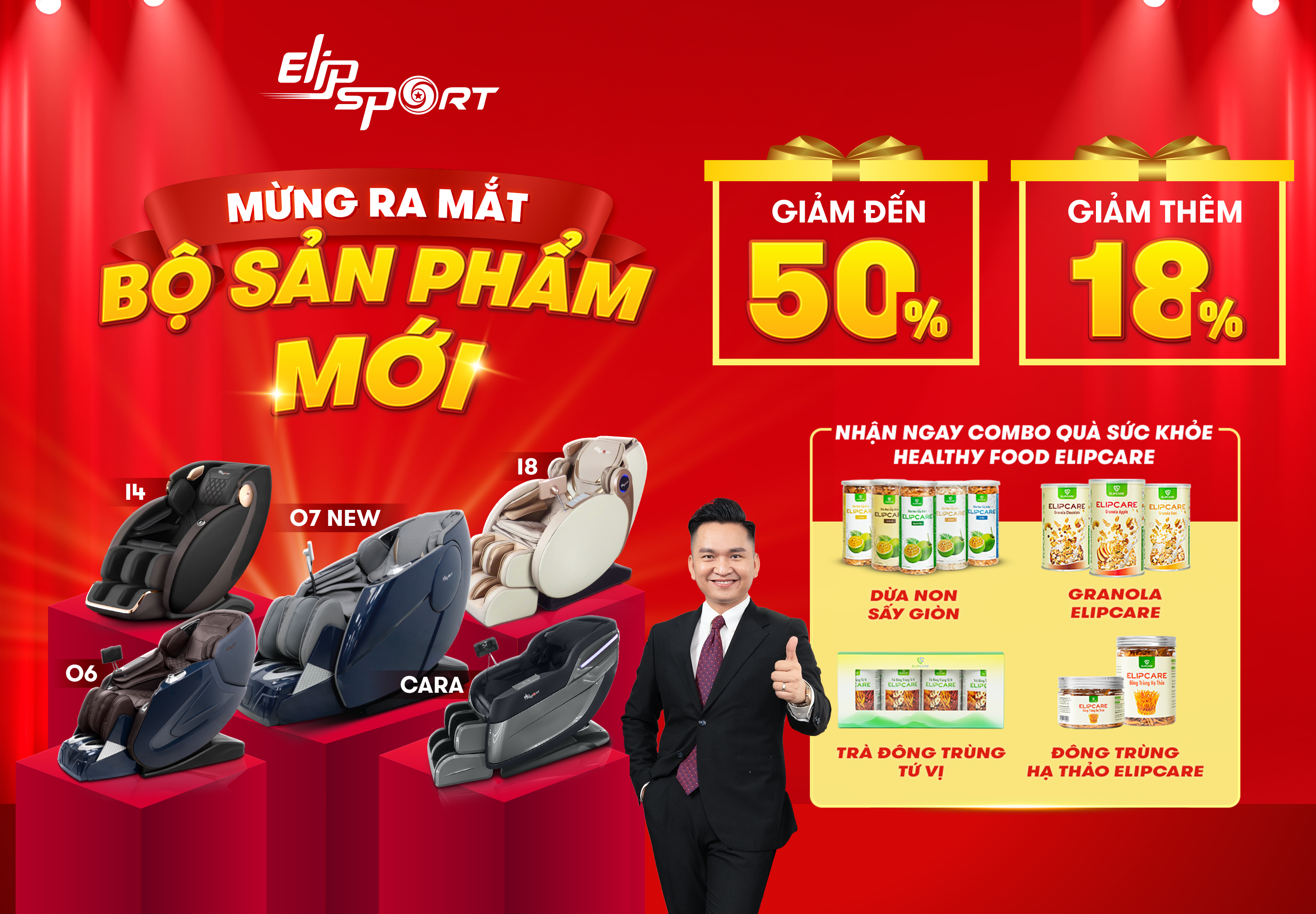 MỪNG RA MẮT BỘ SẢN PHẨM MỚI - ELIPSPORT GIẢM ĐẾN 50%, GIẢM THÊM 18%