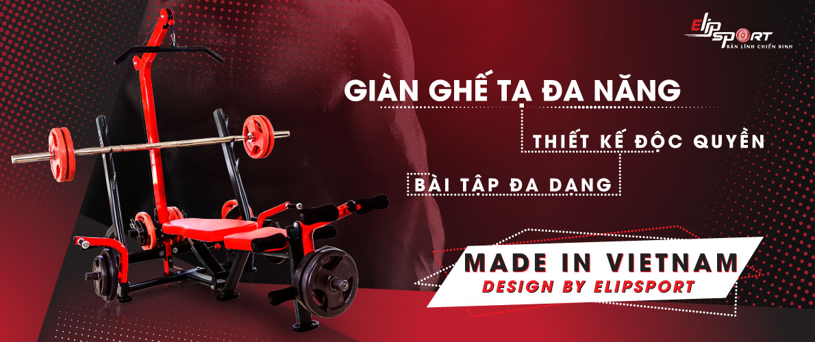 Dụng cụ tập GYM ELIP | Máy tập gym đạt chuẩn Quốc Tế