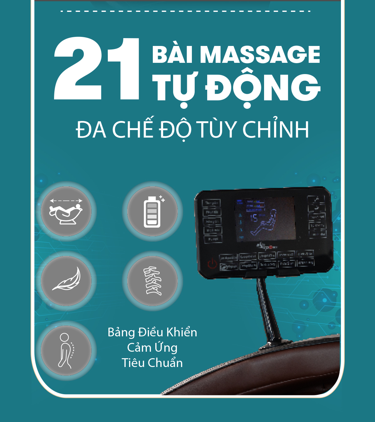 ghế massage elip e3 new sạc không dây