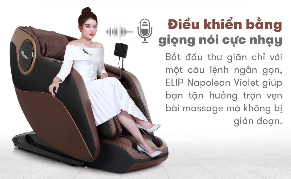 ghế massage elip napoleon violet