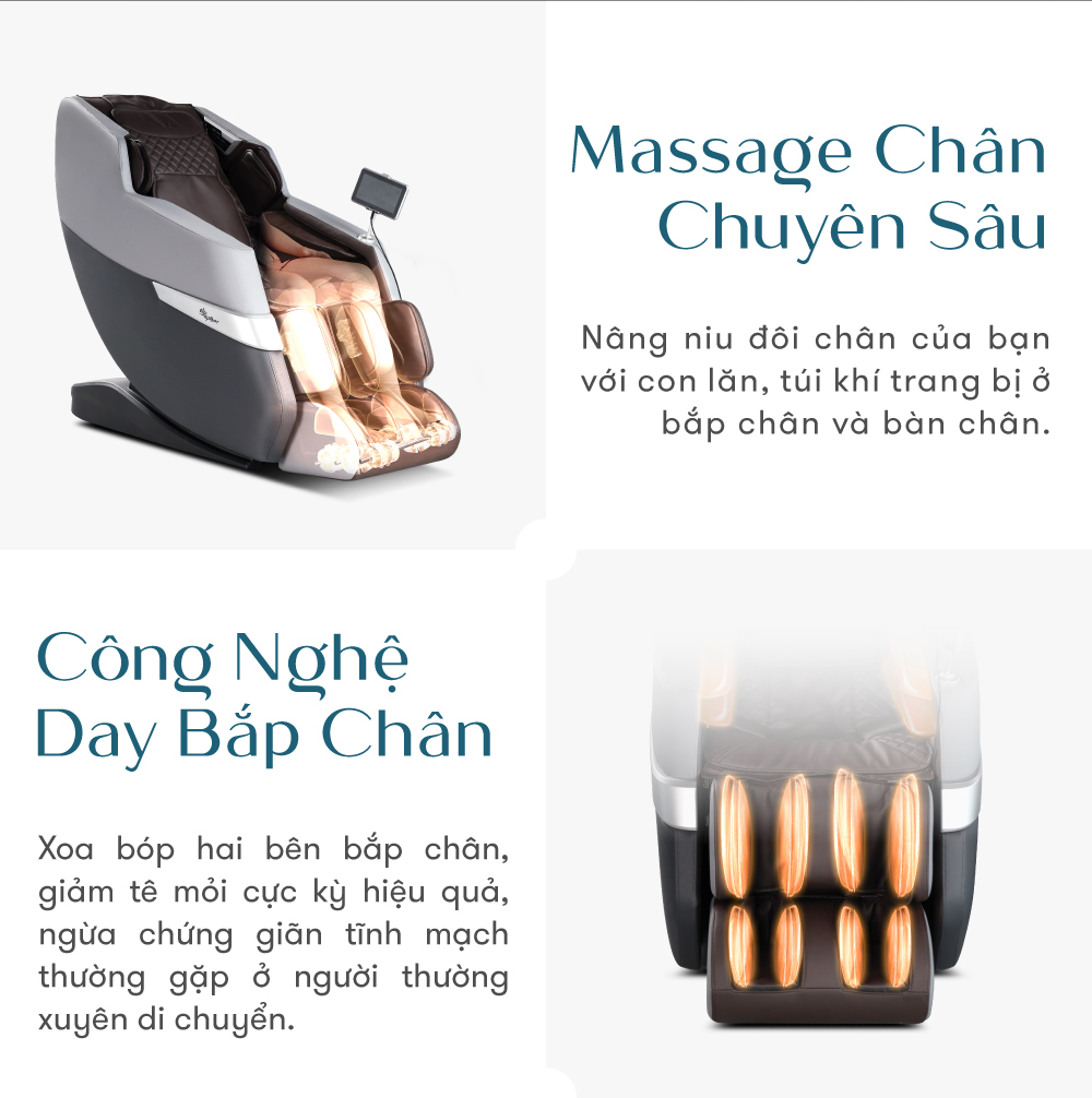 ghế massage elip o3 black gray