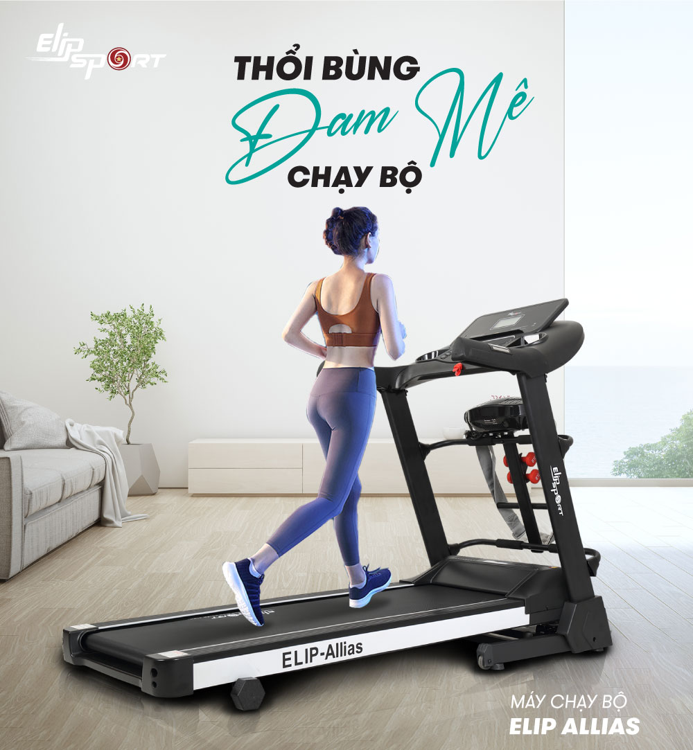 máy chạy bộ bình tân - elip allias