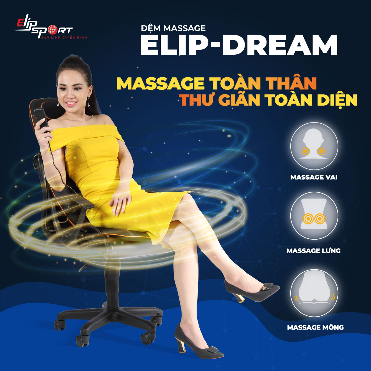 Đệm Massage ELIP - Dream Đa Năng