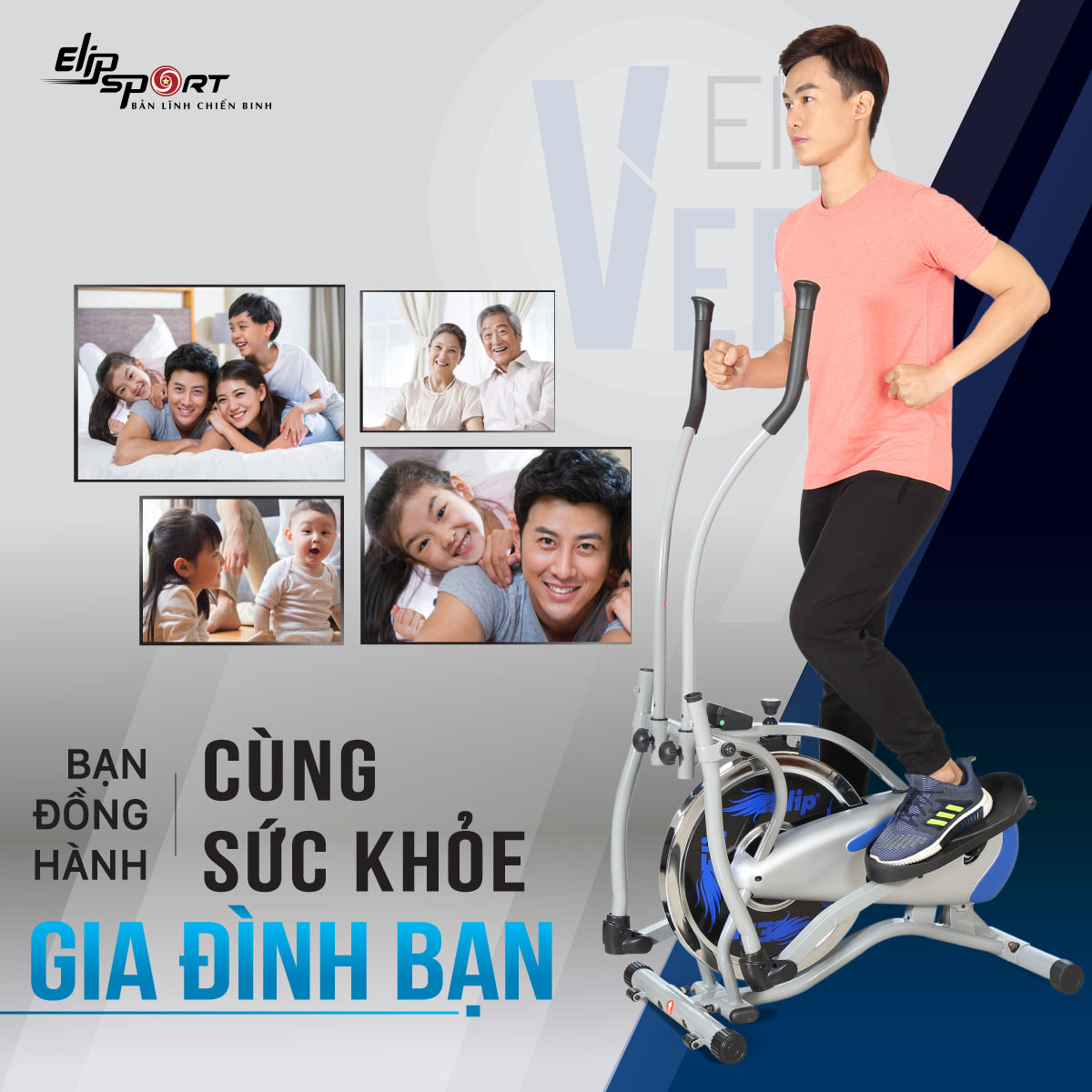 xe đạp tập ELIP Ver 1