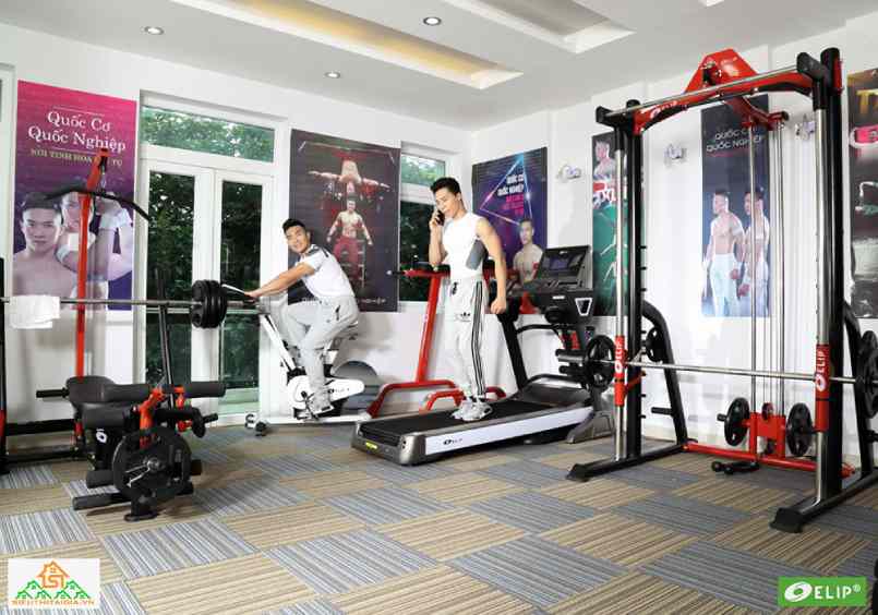 Quốc Cơ – Quốc Nghiệp set up phòng gym tại gia