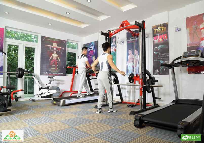 Quốc Cơ – Quốc Nghiệp set up phòng gym tại gia