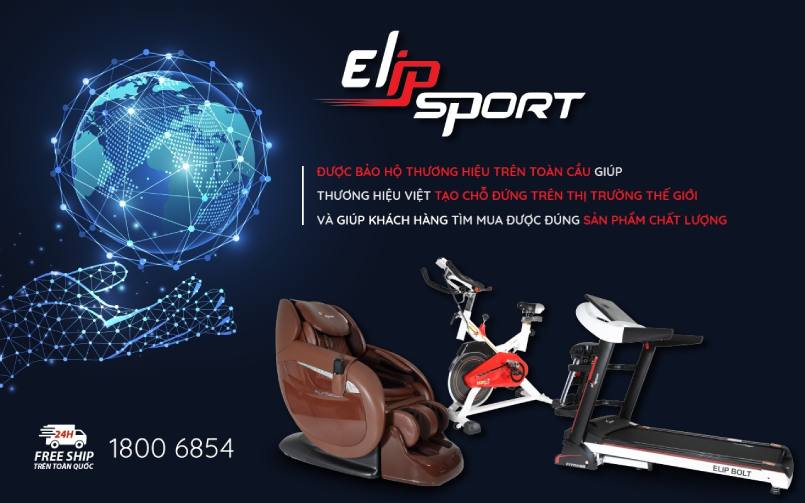 elipsport thương hiệu được bảo hộ toàn cầu